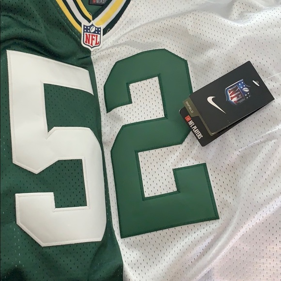 Green and White Clay Matthews Packers Jersey - Picture 4 of 4